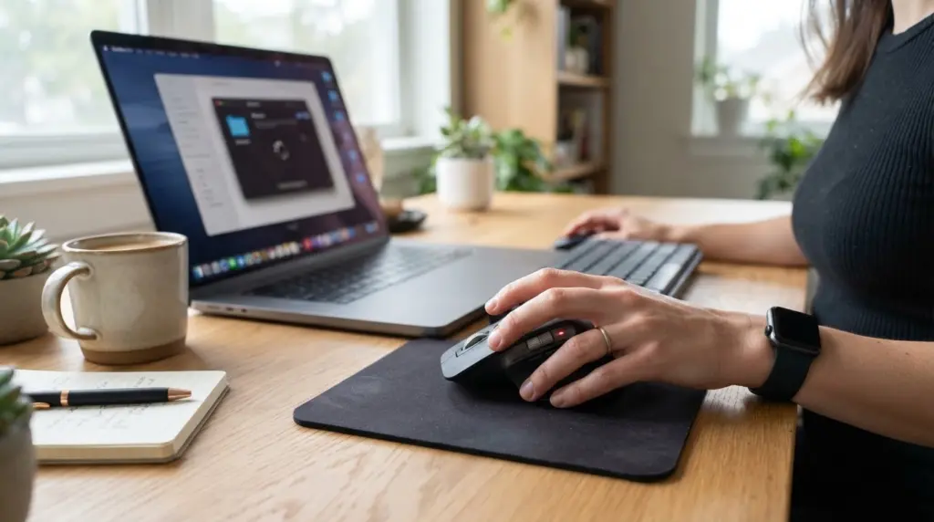 wireless mouse not working beside laptop showing bluetooth connection troubleshooting setup